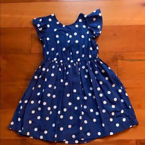 Carters Blue Polka Dot Dress